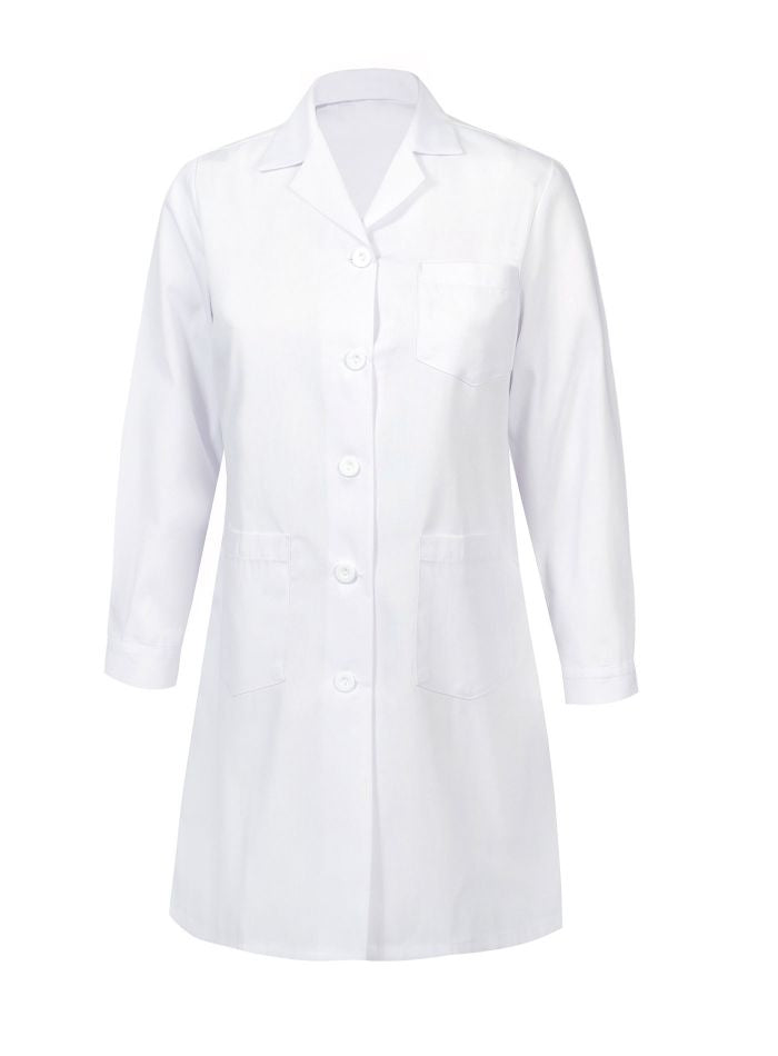 Delantal blanco de laboratorio mujer🥼