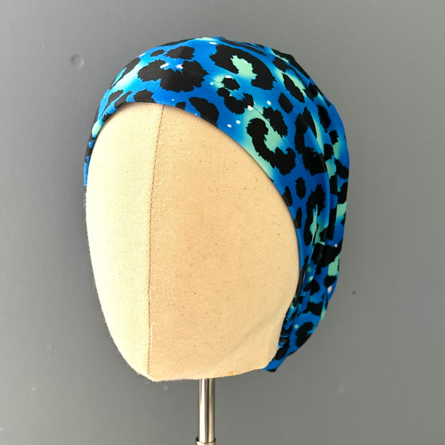 Cofia print azul