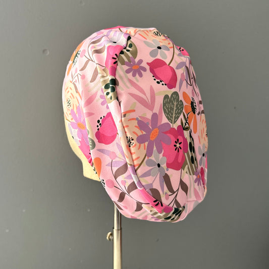 Cofia rosa floral🌸