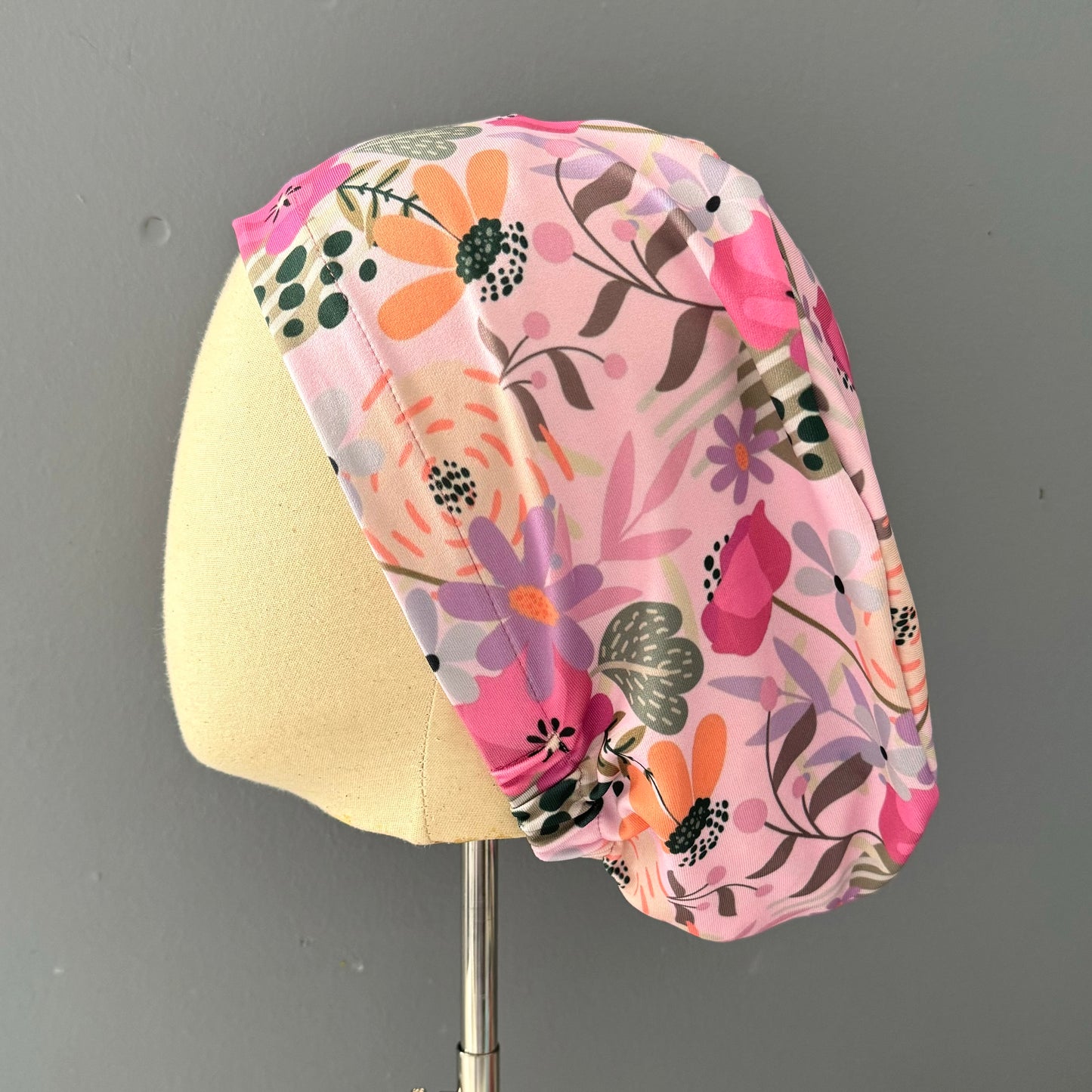 Cofia rosa floral🌸