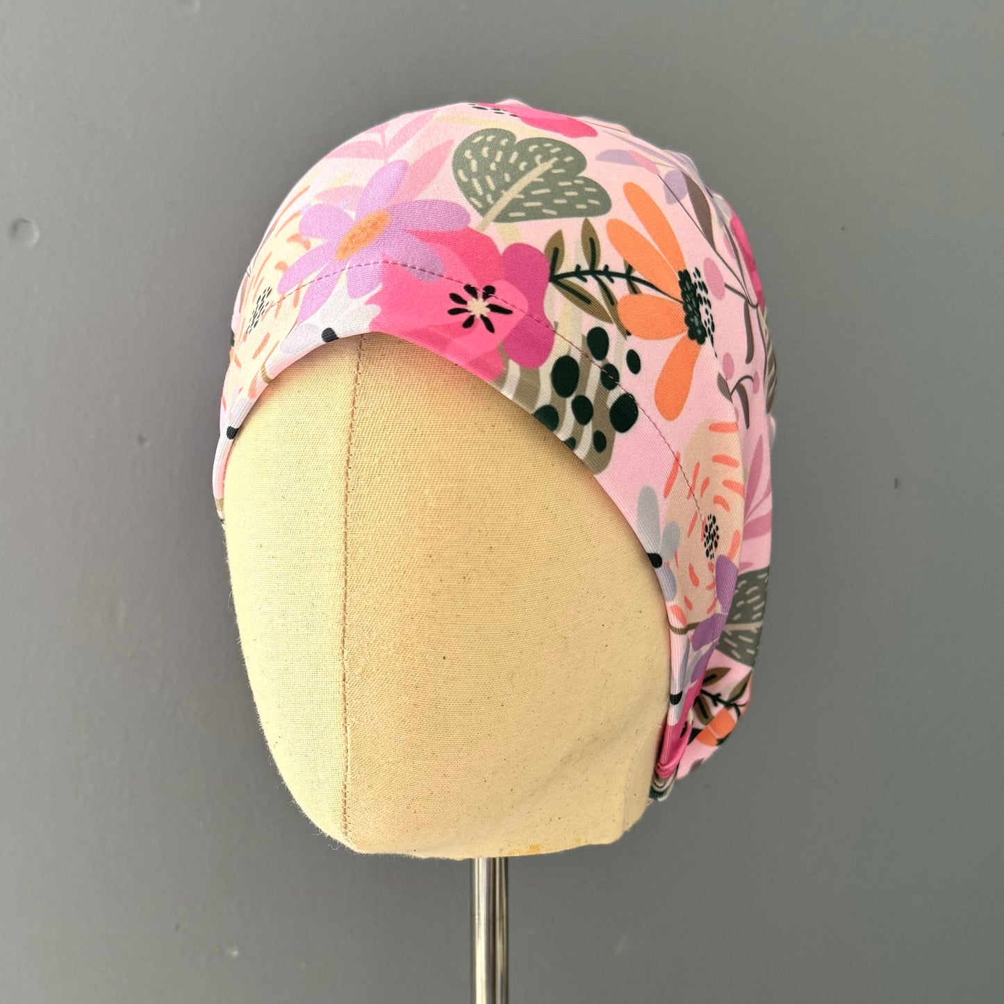 Cofia rosa floral🌸