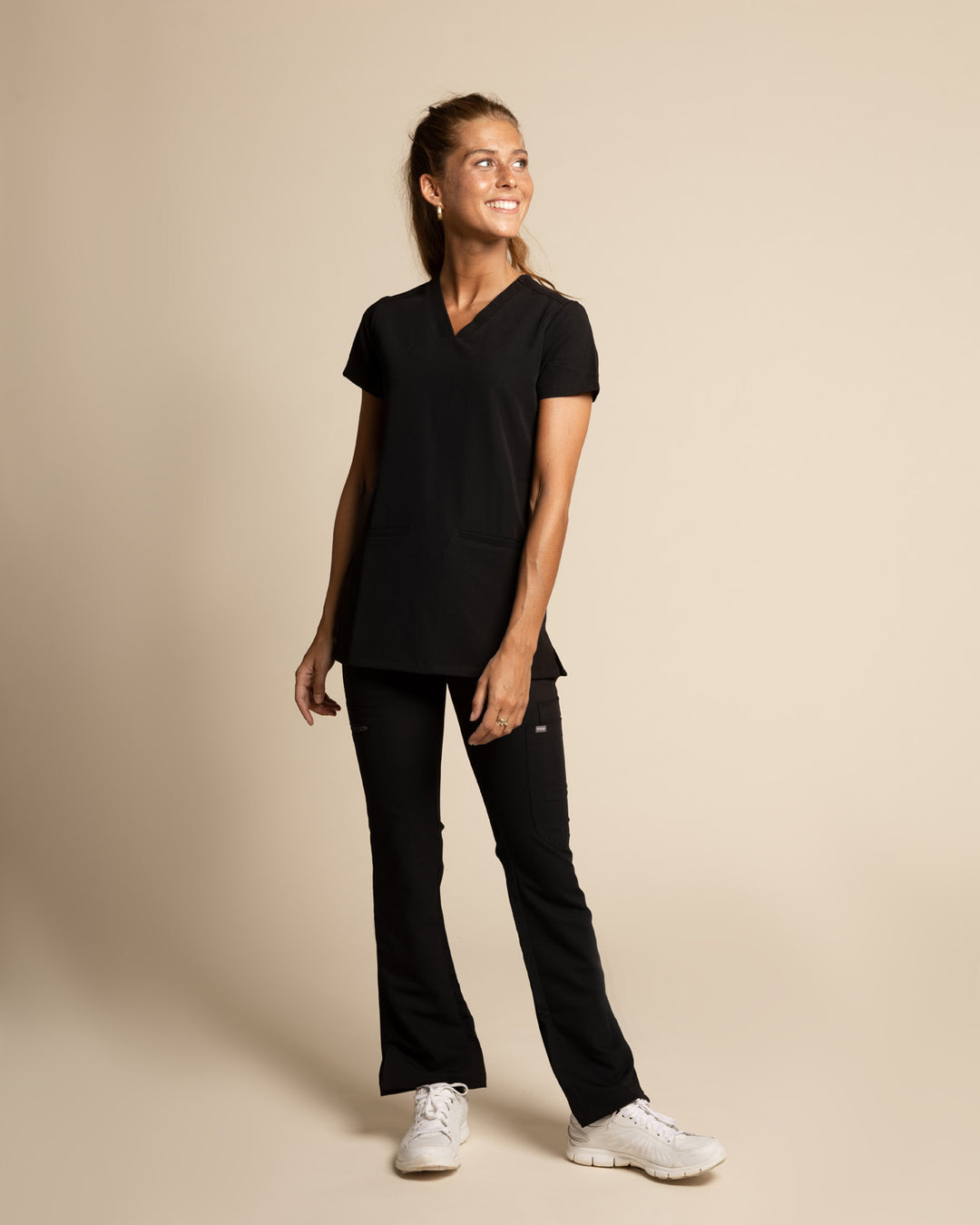 Top mujer drop fence negro