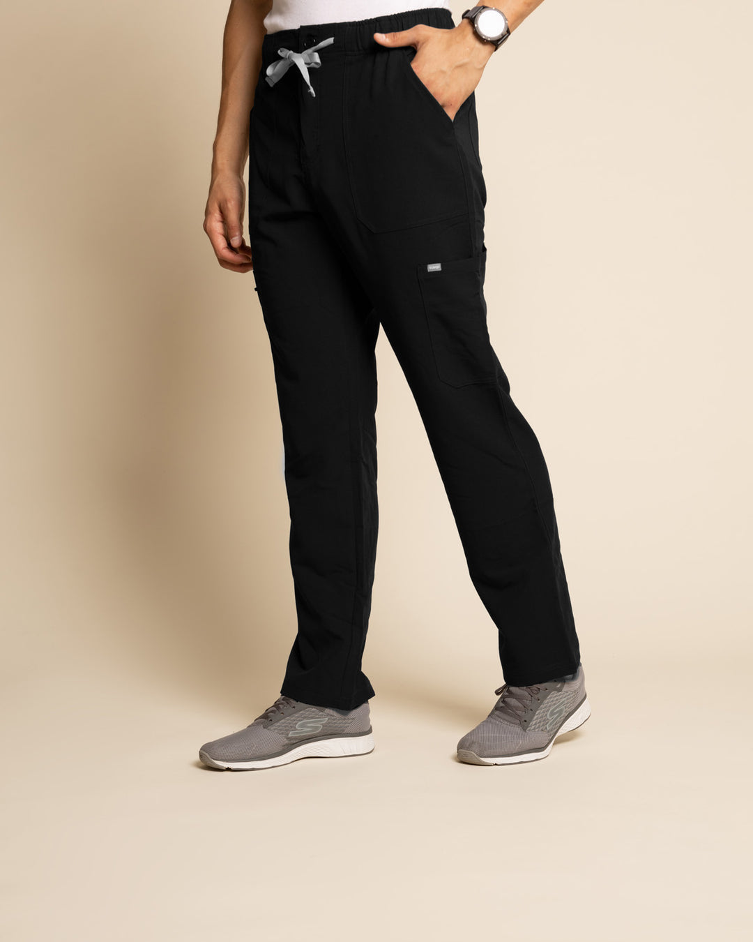 Pantalón hombre drop fence negro