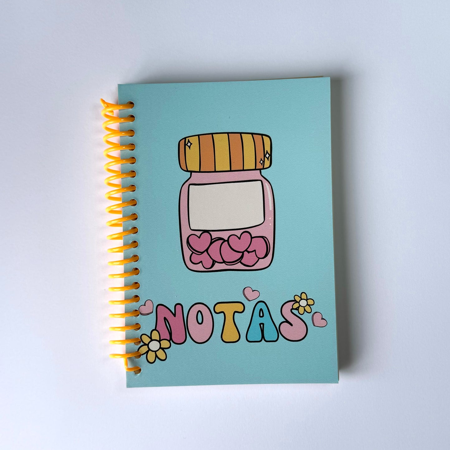 Libreta píldoras de corazones