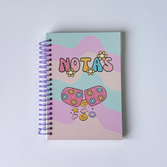 Libreta píldora de flores