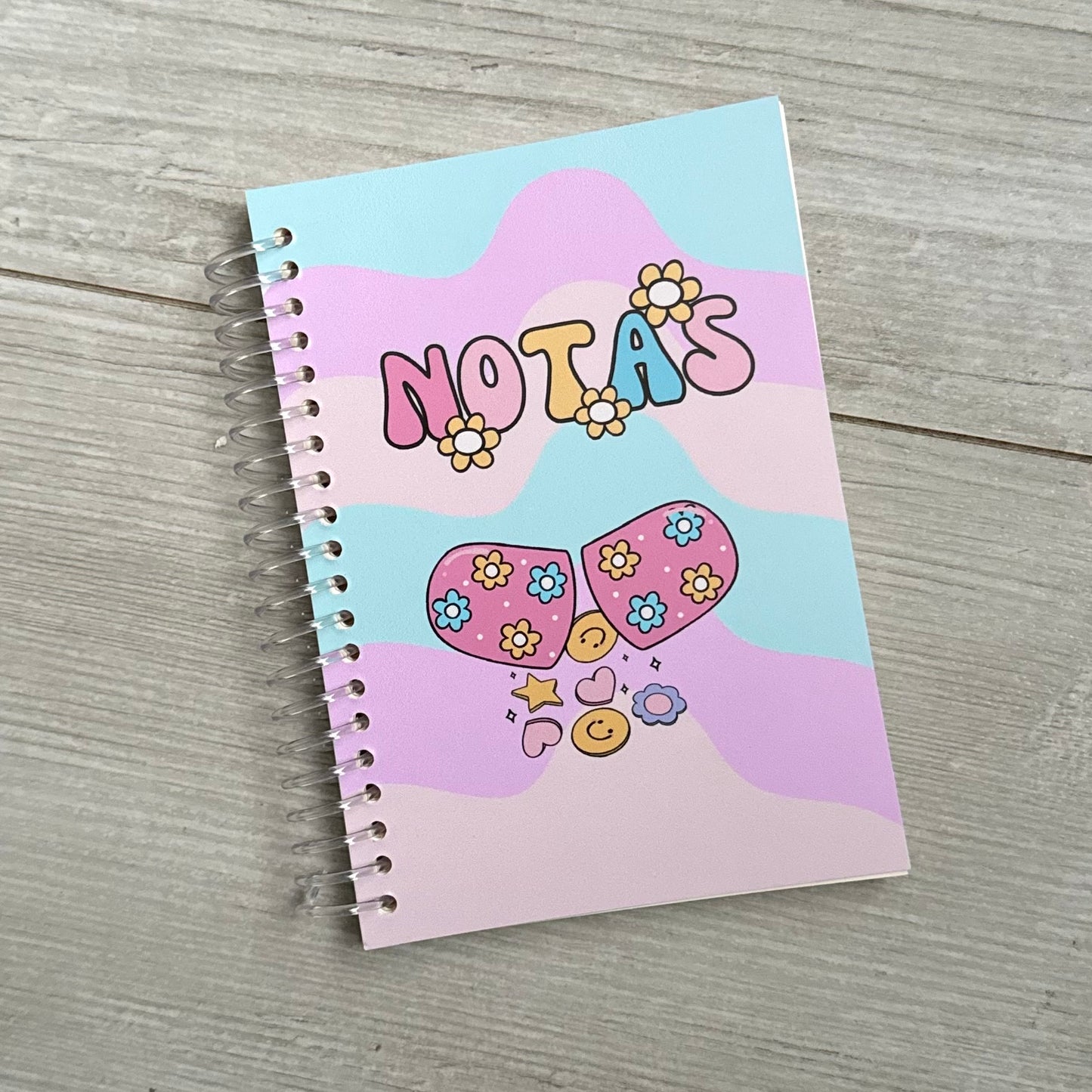 Libreta píldora floral