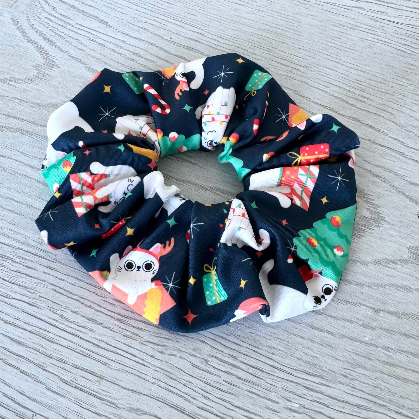 Scrunchie gatitos navideños 😻🎄