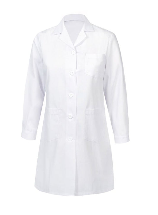 Delantal blanco de laboratorio mujer🥼