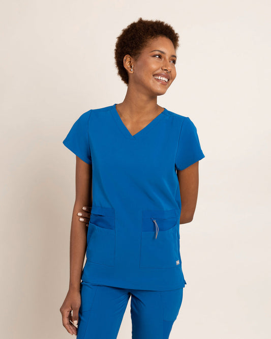 Top mujer advance azul rey
