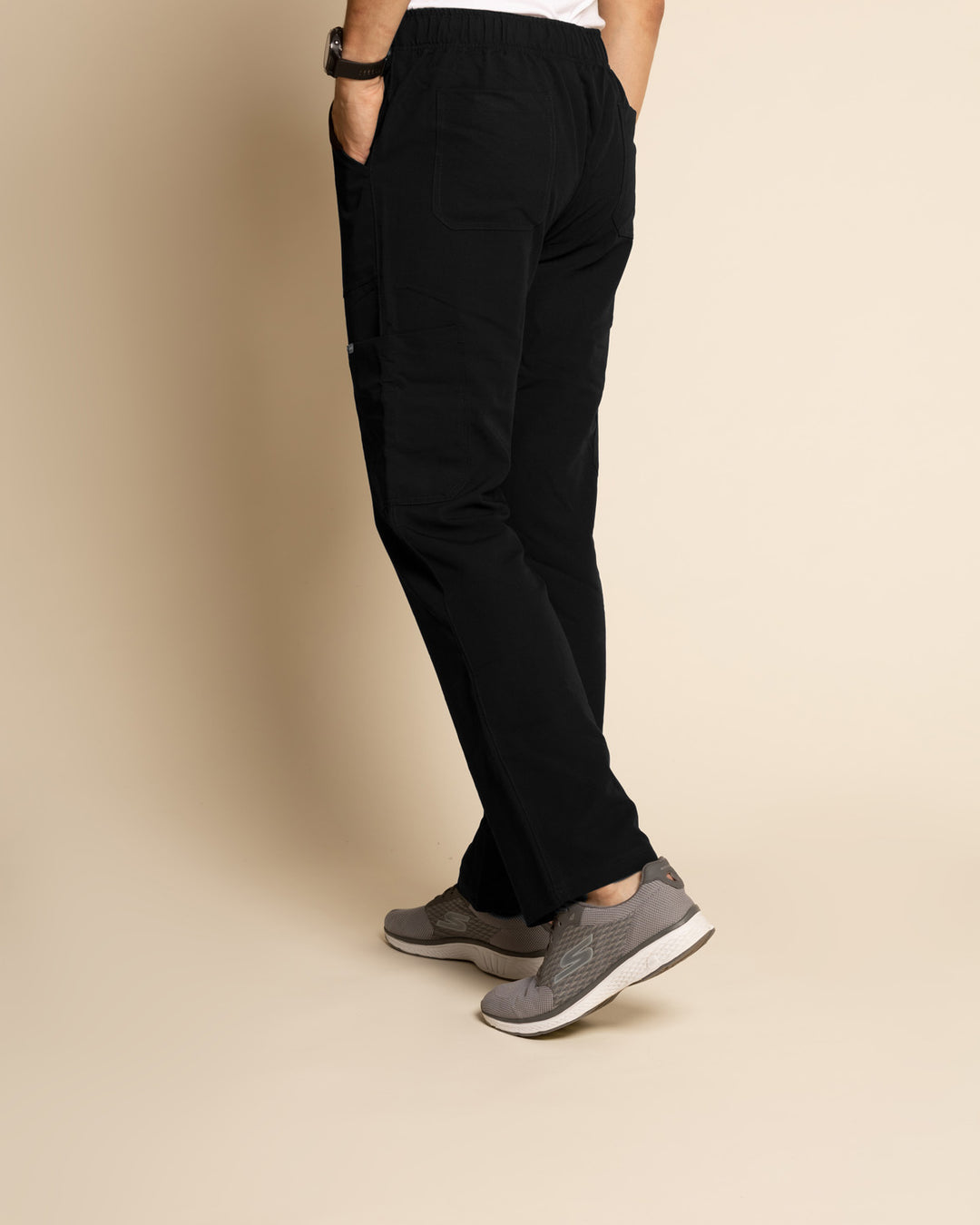 Pantalón hombre drop fence negro