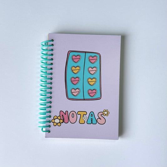 Libreta medicamentos de colores