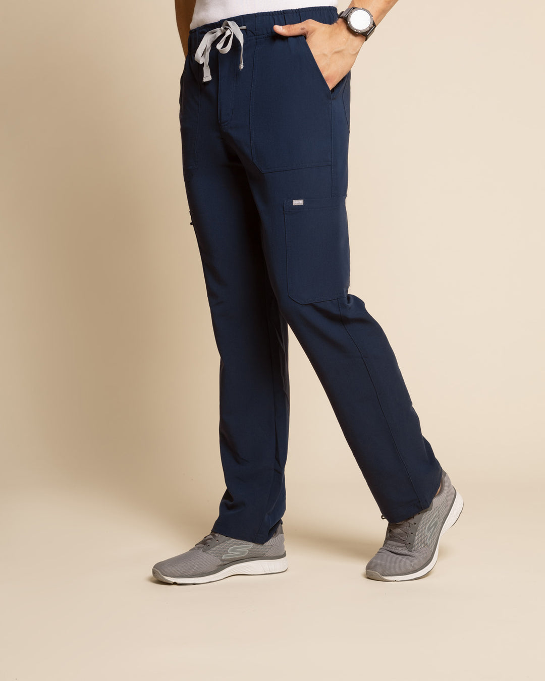 Pantalón hombre drop fence azul marino