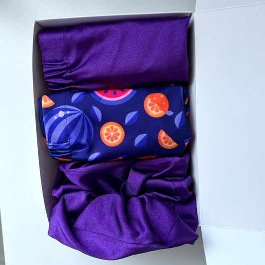 Set 2 Cofias + 1 scrunchie💜