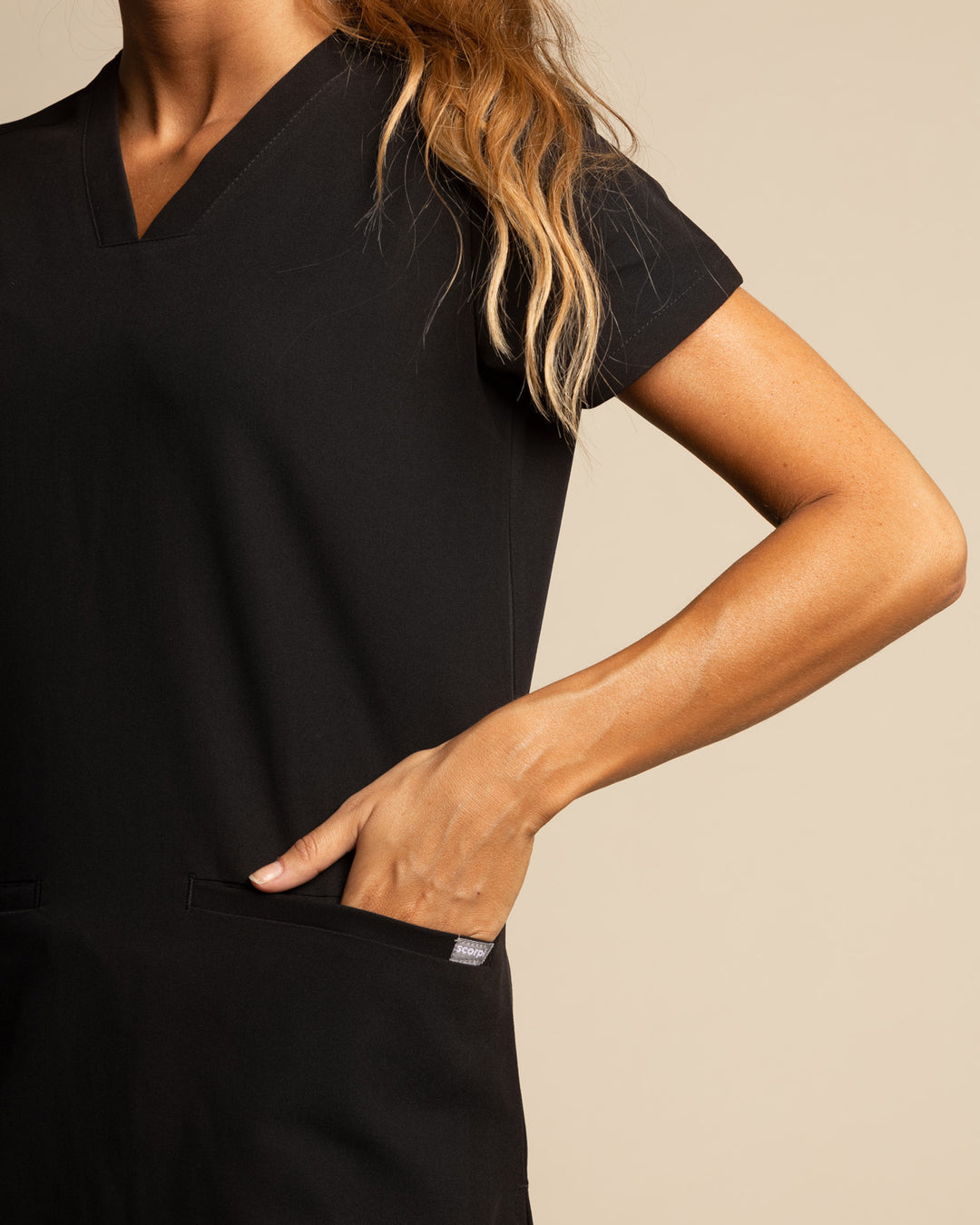 Top mujer drop fence negro