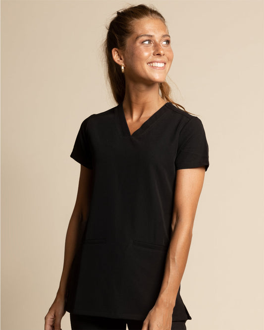 Top mujer drop fence negro