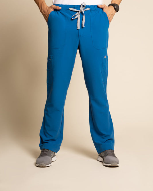 Pantalón hombre drop fence azul rey